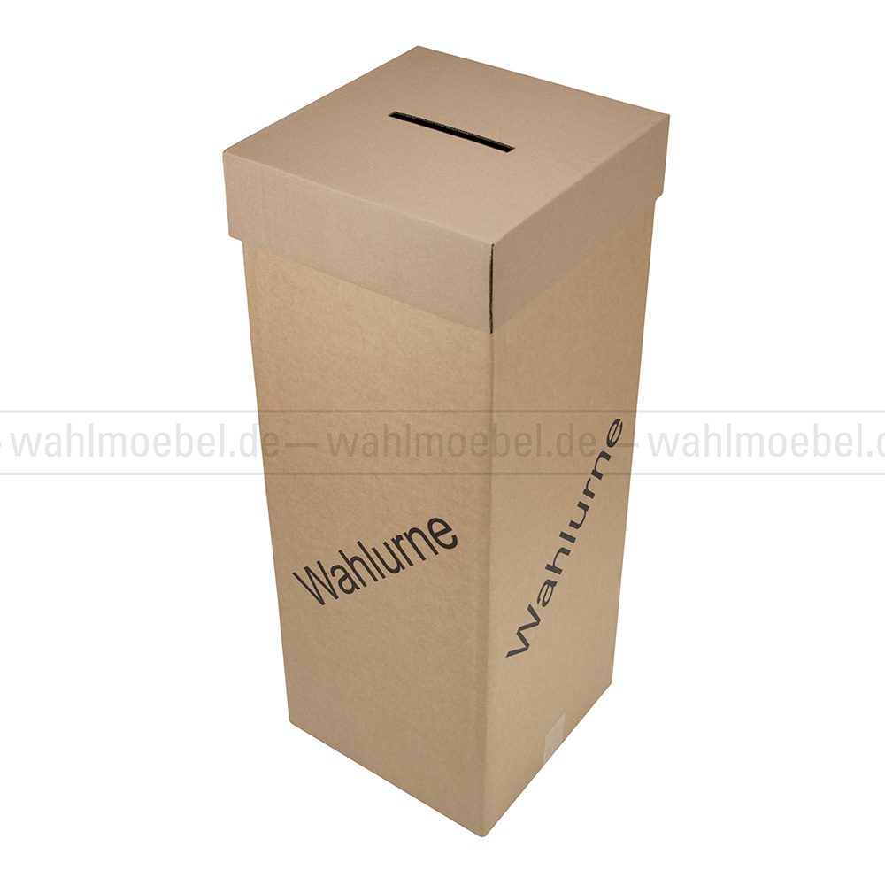 052-WU90-WSS_Pappwahlurne_IMGP0743 Cardboard Voting Box “Eco“ 90 cm